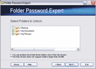 Folder Password screenshot